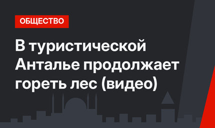 В туристической Анталье продолжает гореть лес (видео)