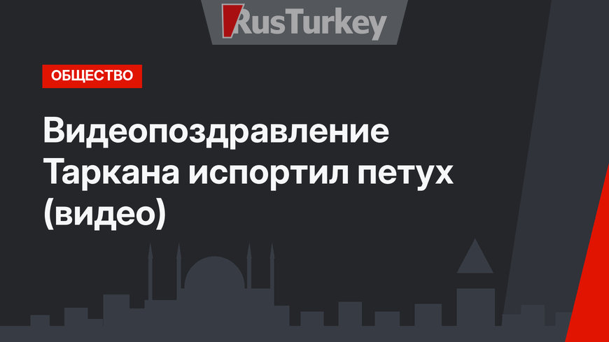 Видеопоздравление Таркана испортил петух (видео)