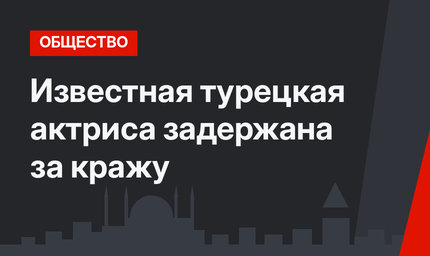 Известная турецкая актриса задержана за кражу
