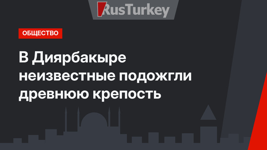В Диярбакыре неизвестные подожгли древнюю крепость