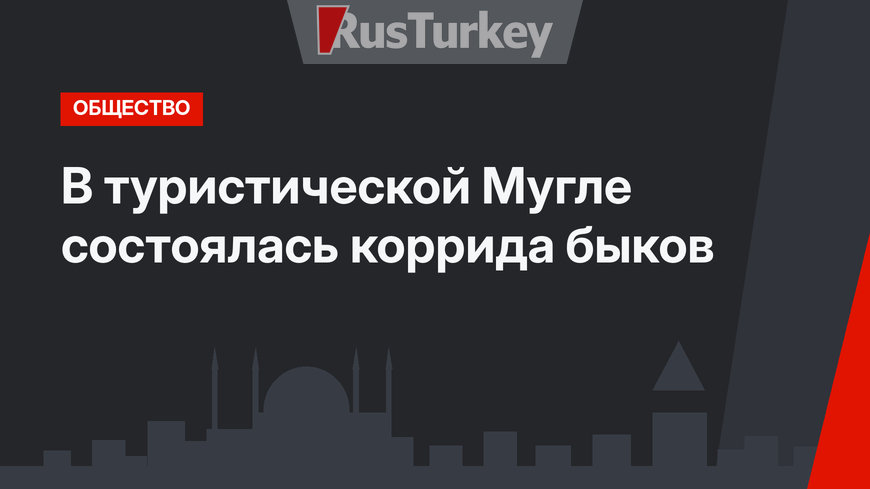 В туристической Мугле состоялась коррида быков