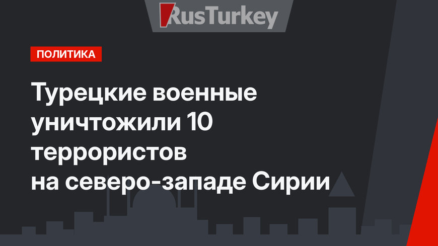 Турецкие военные уничтожили 10 террористов на северо-западе Сирии