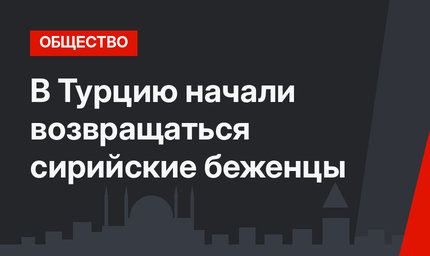 В Турцию начали возвращаться сирийские беженцы 