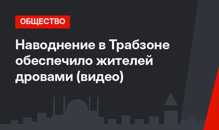 Наводнение в Трабзоне обеспечило жителей дровами (видео)