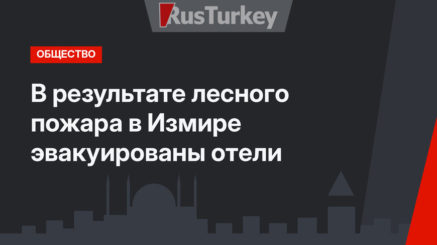 В результате лесного пожара в Измире эвакуированы отели