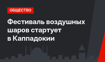 Фестиваль воздушных шаров стартует в Каппадокии 