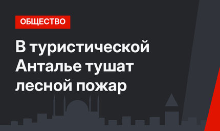 В туристической Анталье тушат лесной пожар