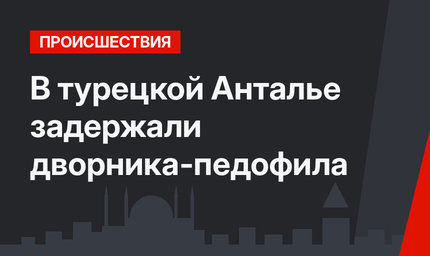 В турецкой Анталье задержали дворника-педофила