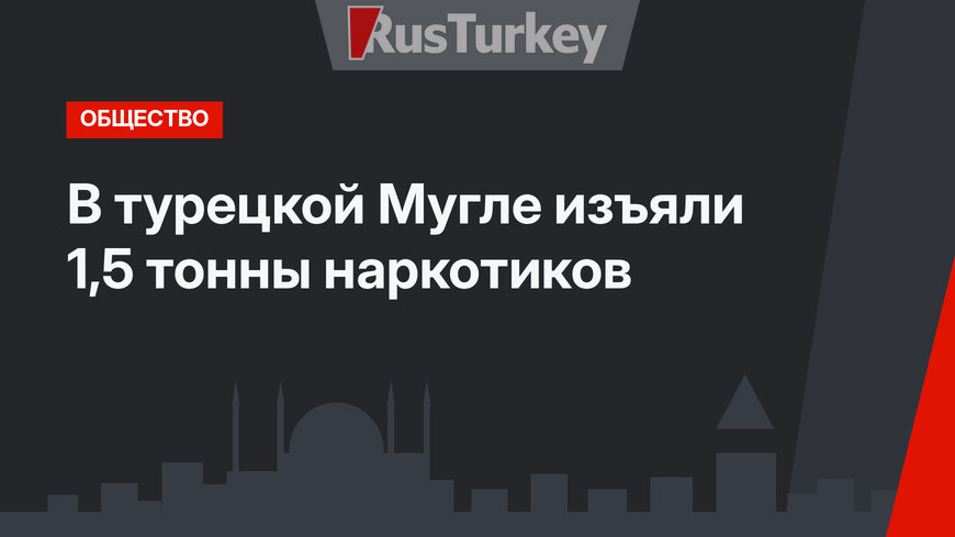  В турецкой Мугле изъяли 1,5 тонны наркотиков