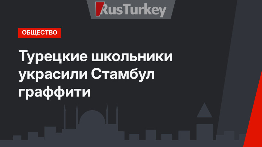 Турецкие школьники украсили Стамбул граффити