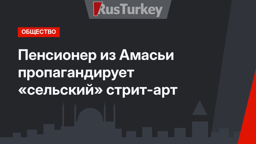 Пенсионер из Амасьи пропагандирует «сельский» стрит-арт
