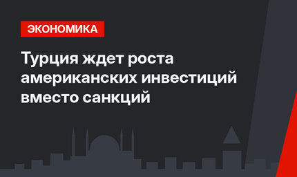 Турция ждет роста американских инвестиций вместо санкций