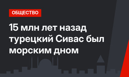 15 млн лет назад турецкий Сивас был морским дном