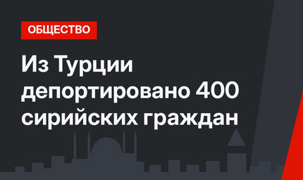 Из Турции депортировано 400 сирийских граждан