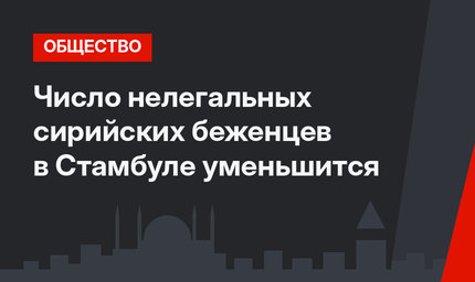 Число нелегальных сирийских беженцев в Стамбуле уменьшится