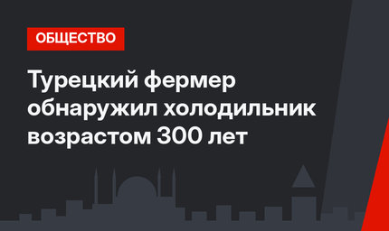 Турецкий фермер обнаружил холодильник возрастом 300 лет