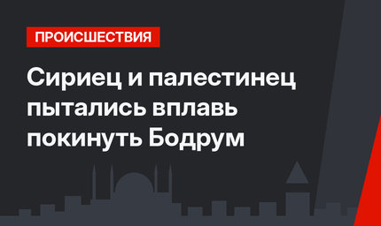 Сириец и палестинец пытались вплавь покинуть Бодрум