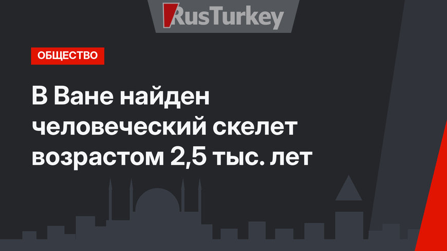 В Ване найден человеческий скелет возрастом 2,5 тыс. лет