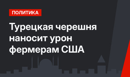 Турецкая черешня наносит урон фермерам США