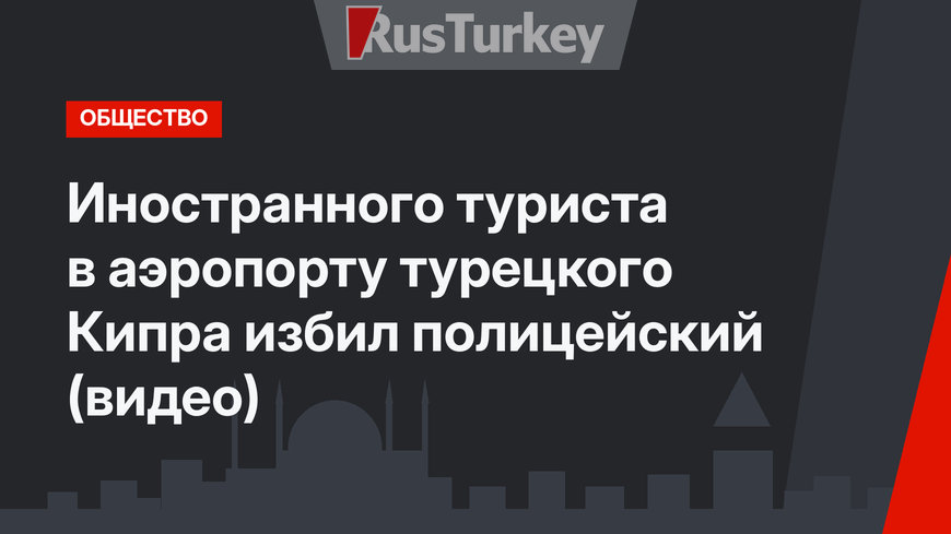 Иностранного туриста в аэропорту турецкого Кипра избил полицейский (видео)