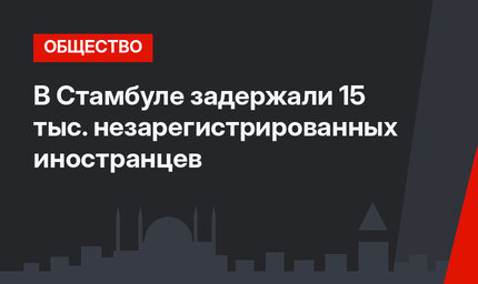 В Стамбуле задержали 15 тыс. незарегистрированных иностранцев