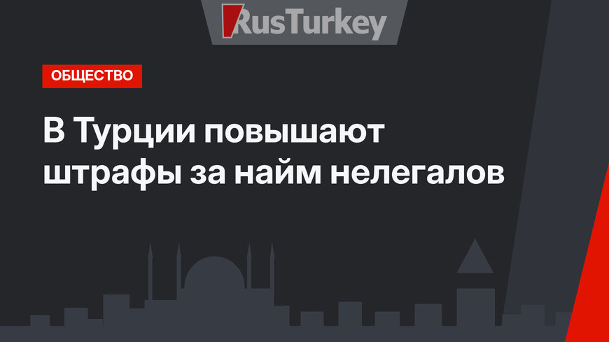В Турции повышают штрафы за найм нелегалов