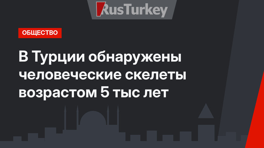 В Турции обнаружены человеческие скелеты возрастом 5 тыс лет