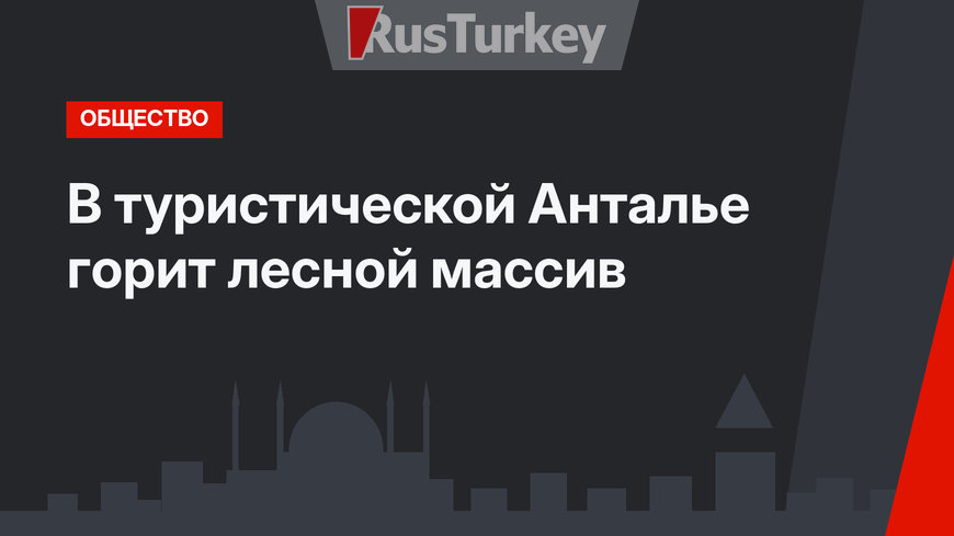 В туристической Анталье горит лесной массив