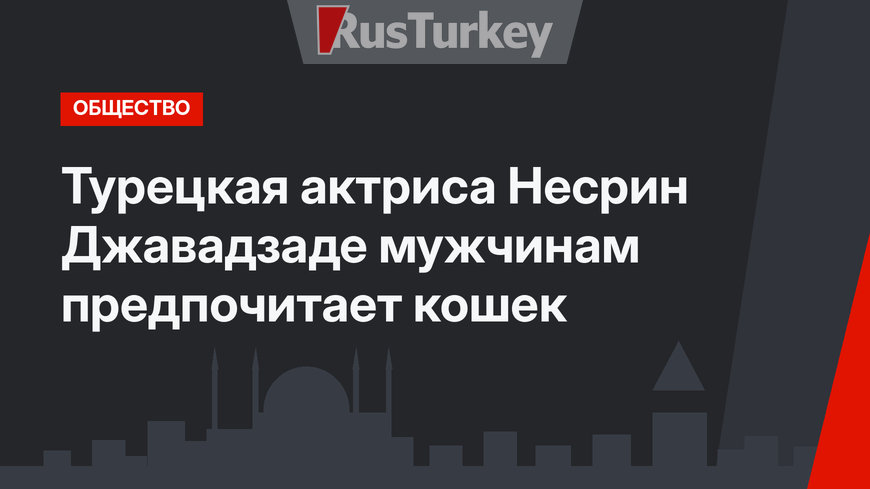 Турецкая актриса Несрин Джавадзаде мужчинам предпочитает кошек 