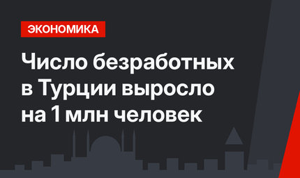 Число безработных в Турции выросло на 1 млн человек