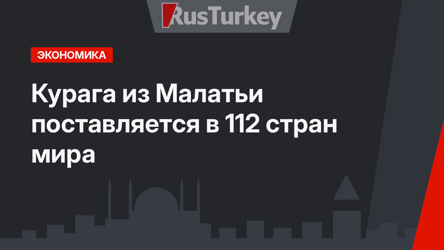 Курага из Малатьи поставляется в 112 стран мира