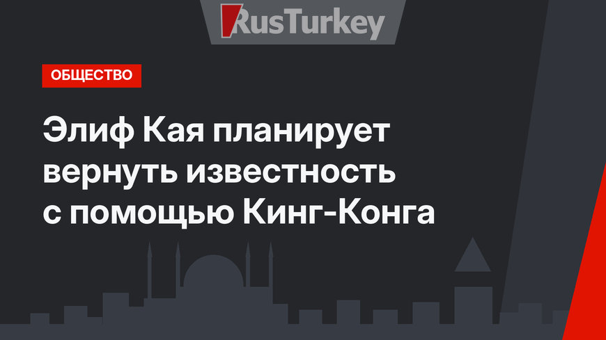 Элиф Кая планирует вернуть известность с помощью Кинг-Конга