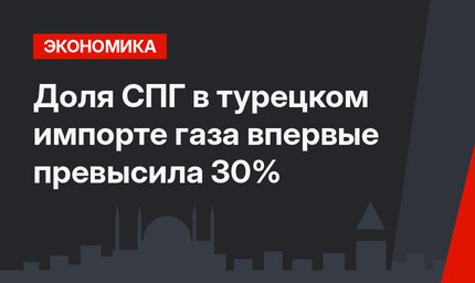 Доля СПГ в турецком импорте газа впервые превысила 30%