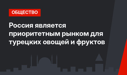 Россия является приоритетным рынком для турецких овощей и фруктов