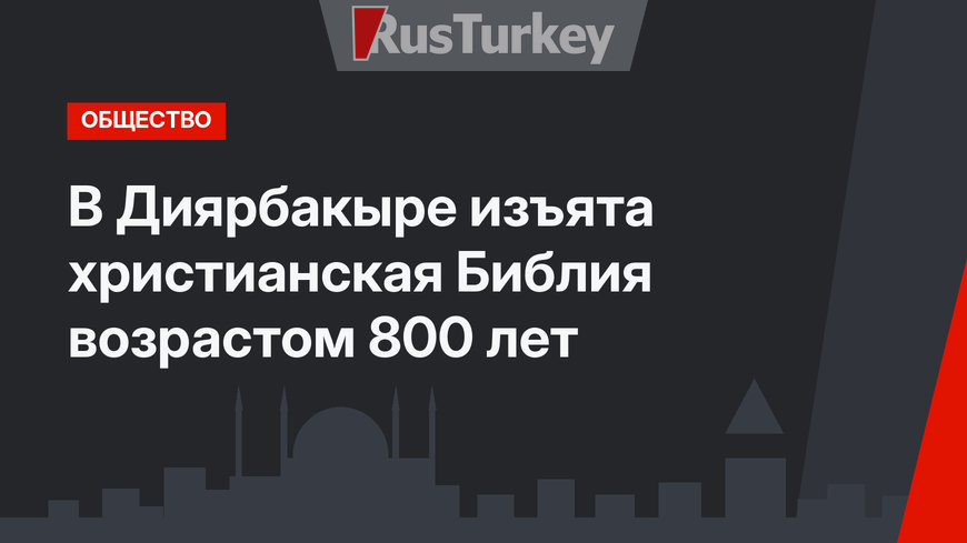 В Диярбакыре изъята христианская Библия возрастом 800 лет