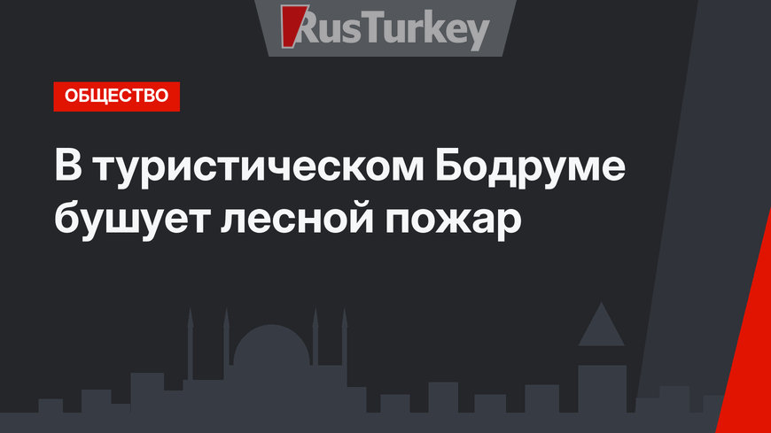 В туристическом Бодруме бушует лесной пожар