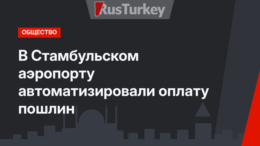 В Стамбульском аэропорту автоматизировали оплату пошлин