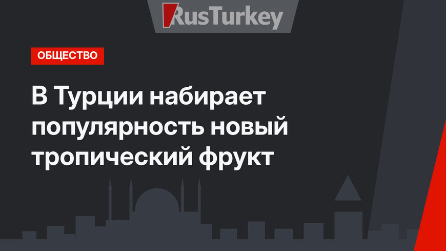 В Турции набирает популярность новый тропический фрукт