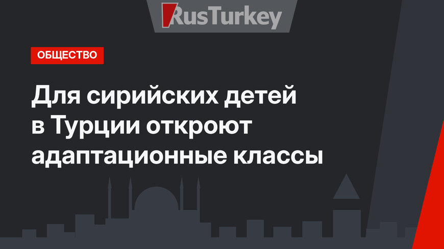 Для сирийских детей в Турции откроют адаптационные классы