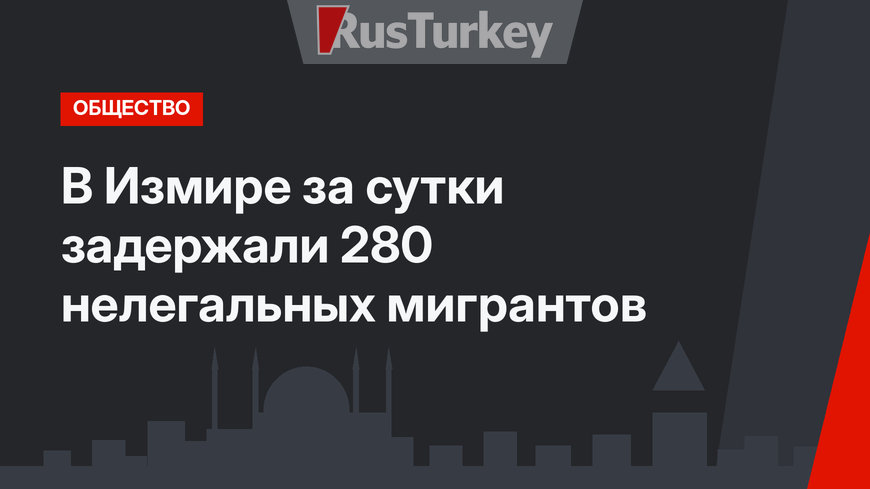 В Измире за сутки задержали 280 нелегальных мигрантов