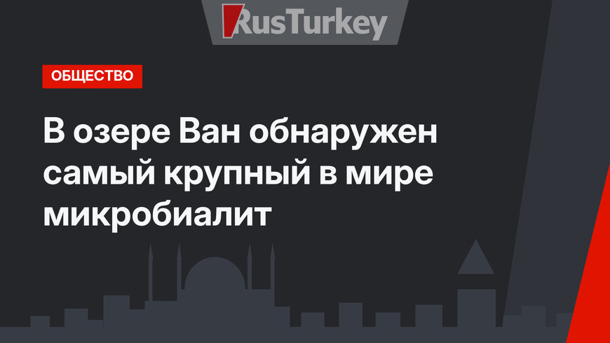 В озере Ван обнаружен самый крупный в мире микробиалит