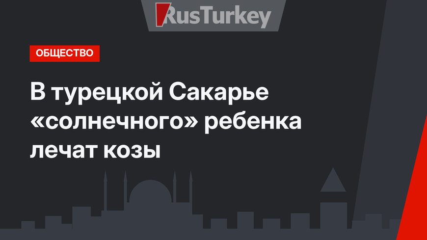 В турецкой Сакарье «солнечного» ребенка лечат козы