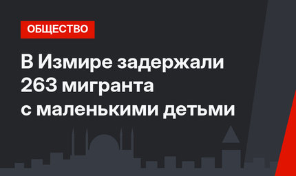 В Измире задержали 263 мигранта с маленькими детьми