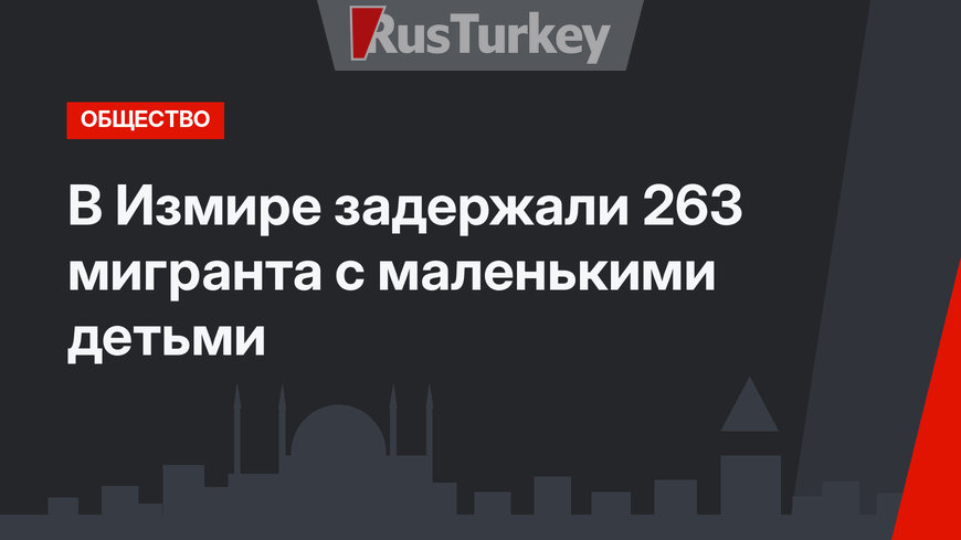 В Измире задержали 263 мигранта с маленькими детьми