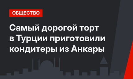 Самый дорогой торт в Турции приготовили кондитеры из Анкары