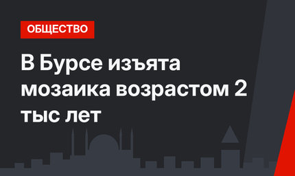 В Бурсе изъята мозаика возрастом 2 тыс лет