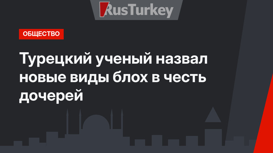 Турецкий ученый назвал новые виды блох в честь дочерей