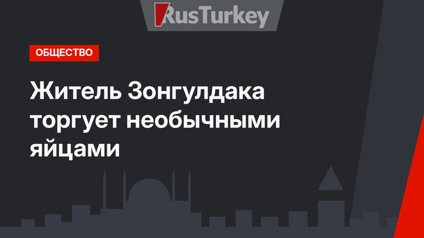 Житель Зонгулдака торгует необычными яйцами