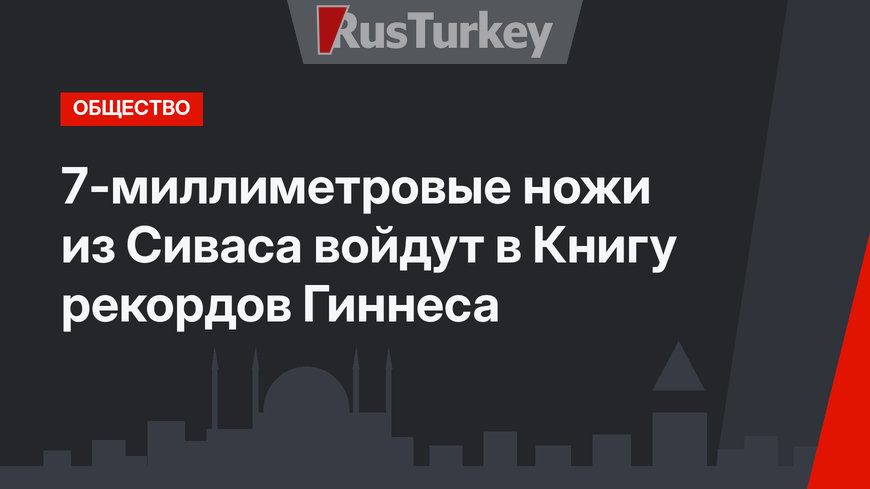 7-миллиметровые ножи из Сиваса войдут в Книгу рекордов Гиннеса