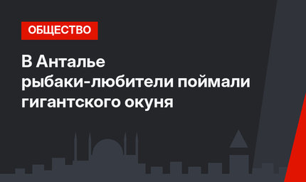 В Анталье рыбаки-любители поймали гигантского окуня